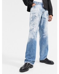 hellblaue Jeans mit Destroyed-Effekten von DSQUARED2