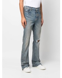 hellblaue Jeans mit Destroyed-Effekten von Amiri