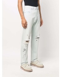 hellblaue Jeans mit Destroyed-Effekten von Golden Goose