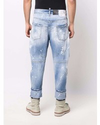 hellblaue Jeans mit Destroyed-Effekten von DSQUARED2