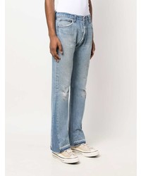 hellblaue Jeans mit Destroyed-Effekten von GALLERY DEPT.