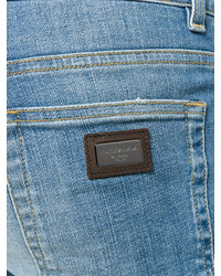 hellblaue Jeans mit Destroyed-Effekten von Dolce & Gabbana