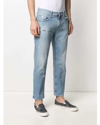 hellblaue Jeans mit Destroyed-Effekten von Department 5