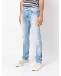 hellblaue Jeans mit Destroyed-Effekten von Bossi Sportswear