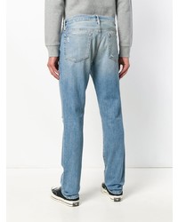 hellblaue Jeans mit Destroyed-Effekten von Frame Denim