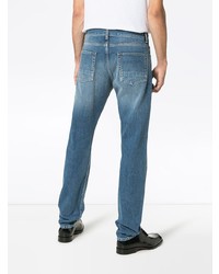 hellblaue Jeans mit Destroyed-Effekten von Alexander McQueen