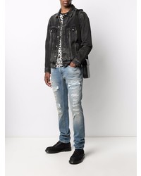 hellblaue Jeans mit Destroyed-Effekten von Just Cavalli