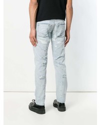 hellblaue Jeans mit Destroyed-Effekten von Diesel Black Gold