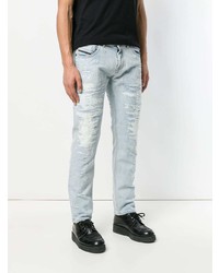 hellblaue Jeans mit Destroyed-Effekten von Diesel Black Gold