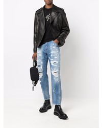 hellblaue Jeans mit Destroyed-Effekten von Dolce & Gabbana