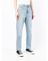 hellblaue Jeans mit Destroyed-Effekten von FIVE CM