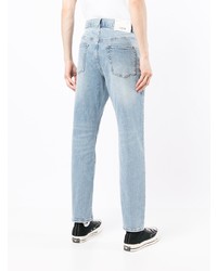 hellblaue Jeans mit Destroyed-Effekten von FIVE CM