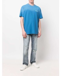 hellblaue Jeans mit Destroyed-Effekten von Flaneur Homme