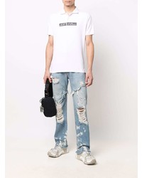 hellblaue Jeans mit Destroyed-Effekten von Just Cavalli