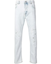 hellblaue Jeans mit Destroyed-Effekten von Dondup