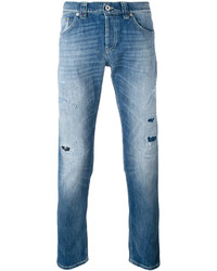 hellblaue Jeans mit Destroyed-Effekten von Dondup