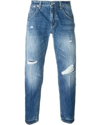 hellblaue Jeans mit Destroyed-Effekten von Dondup