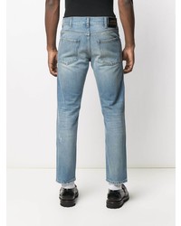 hellblaue Jeans mit Destroyed-Effekten von Gucci