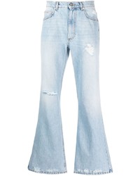 hellblaue Jeans mit Destroyed-Effekten von ERL