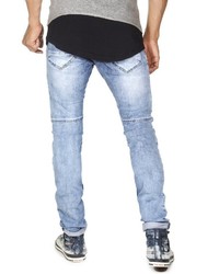 hellblaue Jeans mit Destroyed-Effekten von EX-PENT