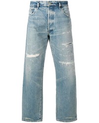 hellblaue Jeans mit Destroyed-Effekten von Fabric Brand & Co