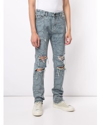 hellblaue Jeans mit Destroyed-Effekten von Haculla