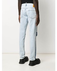 hellblaue Jeans mit Destroyed-Effekten von DSQUARED2