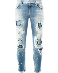 hellblaue Jeans mit Destroyed-Effekten von Faith Connexion