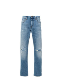 hellblaue Jeans mit Destroyed-Effekten von Fortela