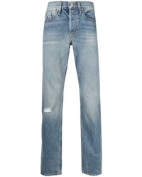 hellblaue Jeans mit Destroyed-Effekten von Frame