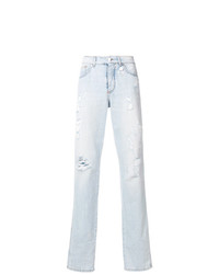 hellblaue Jeans mit Destroyed-Effekten von Gcds