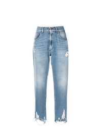 hellblaue Jeans mit Destroyed-Effekten von Genny