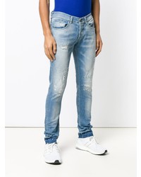 hellblaue Jeans mit Destroyed-Effekten von Dondup