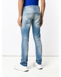 hellblaue Jeans mit Destroyed-Effekten von Dondup