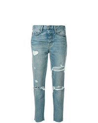 hellblaue Jeans mit Destroyed-Effekten von Grlfrnd