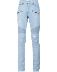 hellblaue Jeans mit Destroyed-Effekten von Hudson