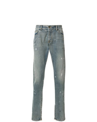 hellblaue Jeans mit Destroyed-Effekten von Ih Nom Uh Nit