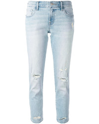 hellblaue Jeans mit Destroyed-Effekten von J Brand