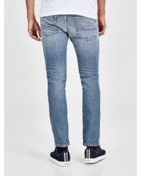 hellblaue Jeans mit Destroyed-Effekten von Jack & Jones