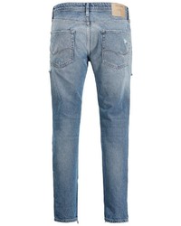 hellblaue Jeans mit Destroyed-Effekten von Jack & Jones