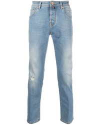 hellblaue Jeans mit Destroyed-Effekten von Jacob Cohen