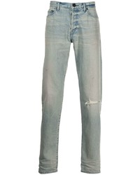 hellblaue Jeans mit Destroyed-Effekten von John Elliott