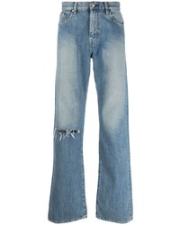 hellblaue Jeans mit Destroyed-Effekten von Junya Watanabe