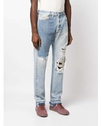 hellblaue Jeans mit Destroyed-Effekten von GALLERY DEPT.