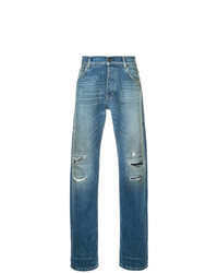hellblaue Jeans mit Destroyed-Effekten von Kent & Curwen