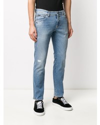 hellblaue Jeans mit Destroyed-Effekten von Dolce & Gabbana