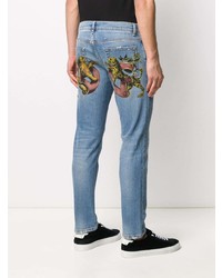 hellblaue Jeans mit Destroyed-Effekten von Dolce & Gabbana