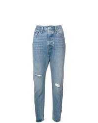 hellblaue Jeans mit Destroyed-Effekten von Levi's Made & Crafted