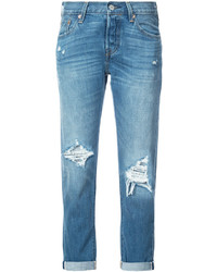 hellblaue Jeans mit Destroyed-Effekten von Levi's