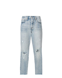 hellblaue Jeans mit Destroyed-Effekten von Levi's